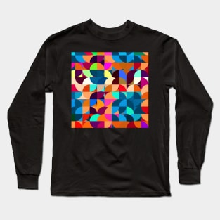 Multicolored Circles Quarter Quadrants and More Long Sleeve T-Shirt